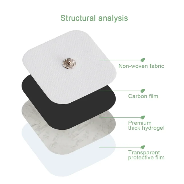 50/100PCS TENS Electrode Pads Gel Patch For Pulse Physiotherapy Massager Digital Nerve EMS Muscle Stimulator Electrode Stickers 2