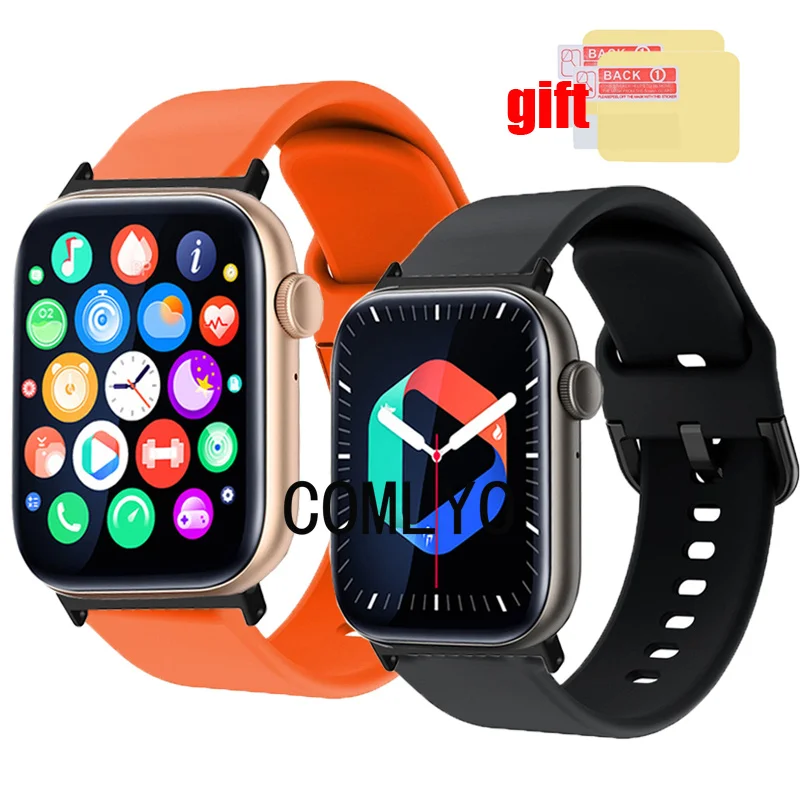 

For COMLYO P45 Strap Band Smart Watch Sports Quick Release Soft Bracelet Screen protector Film