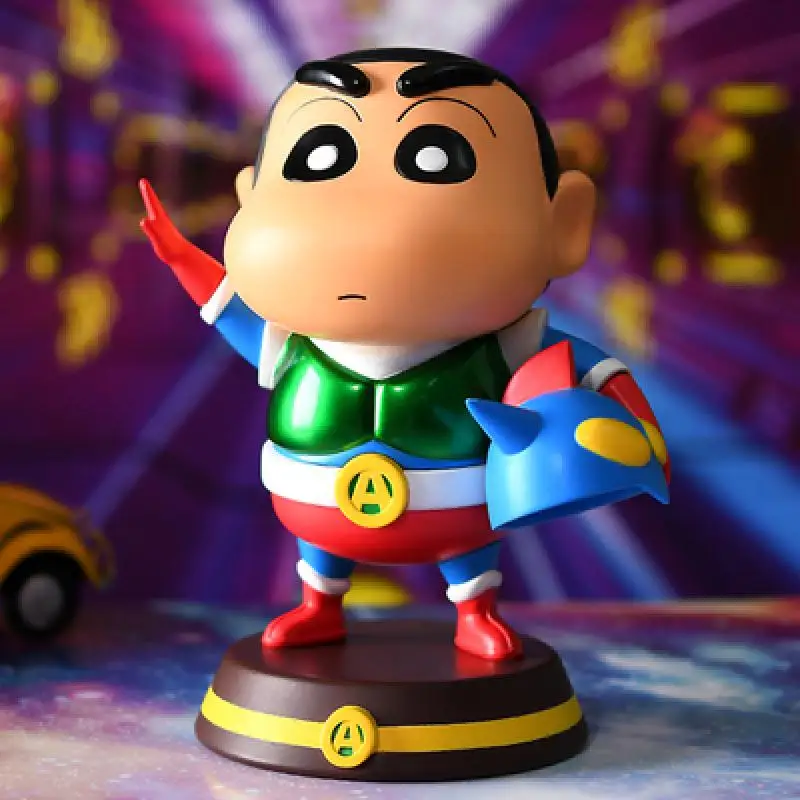 

17.5Cm Japanese Crayon Shin-Chan Cartoon Statue Model Toy Kawaii Anime Household Desktop Decorative Ornaments for Kids Gifts