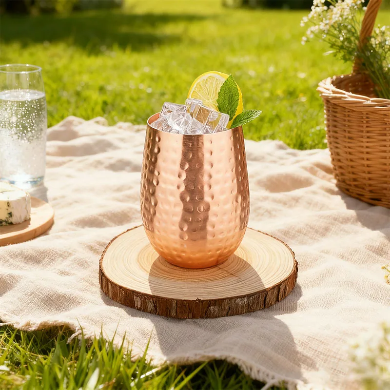 100% Copper Moscow Mule Mug Durable Coppery Beer Mugs Coffee Mug Milk Cup Pure Copper Bar Cup Drinkware - Image 5