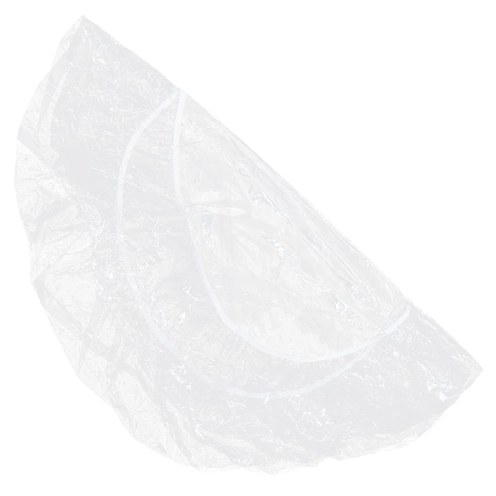 

Fitted Round Clear Tablecloth 48Inch Elastic Fitted Table Covers Stretch Table Protector