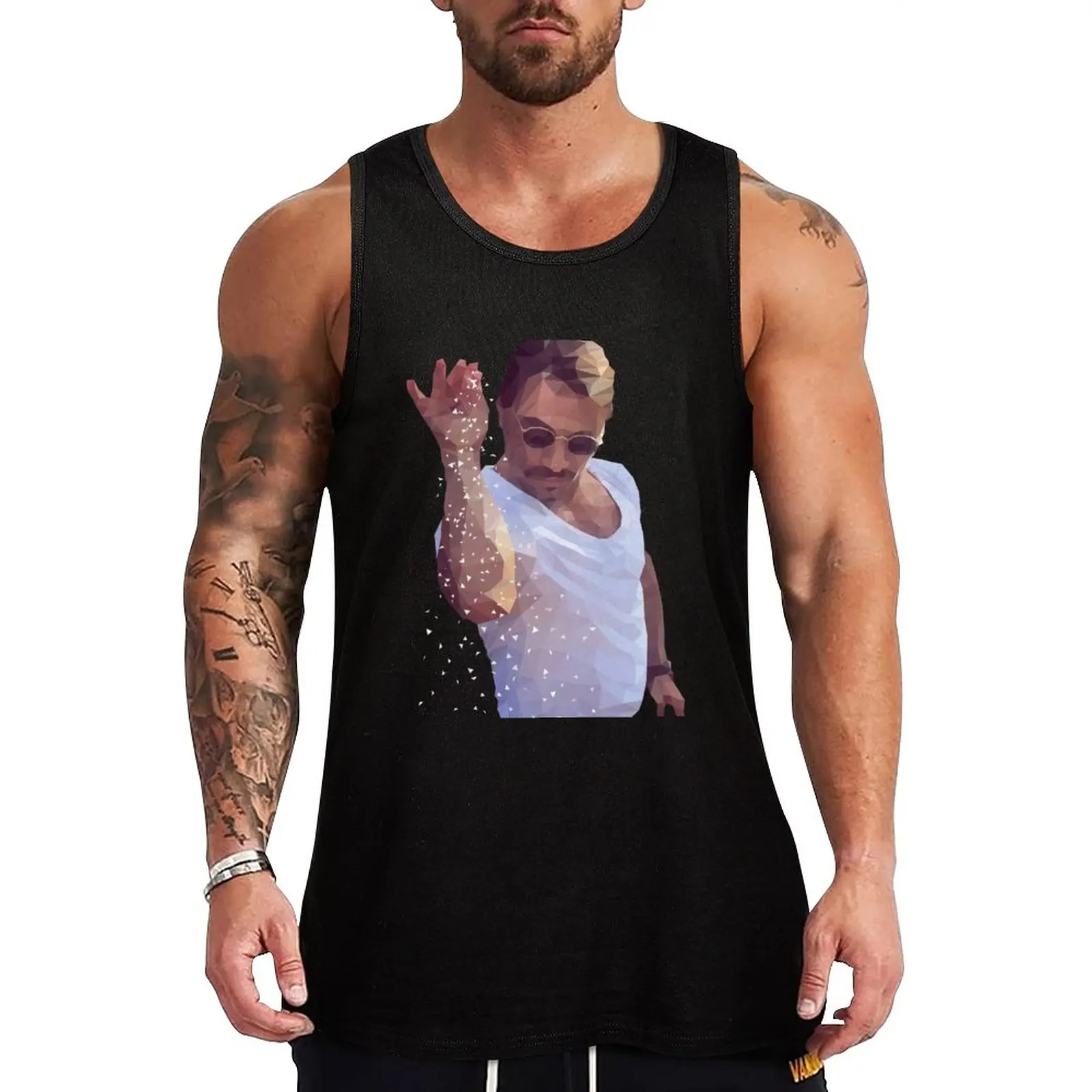 New Salt Bae Meme Natural Tank Top Summer Clothes T-Shirt Per Uomo Gym Muscle Fit