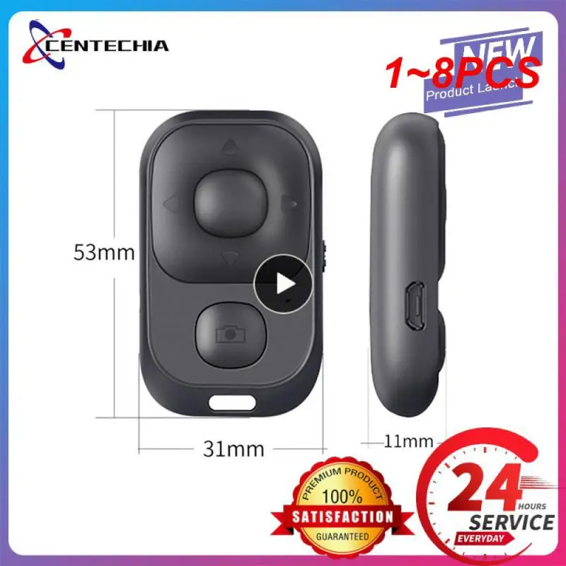 1 ~ 8Pcs Pulsante Di Controllo Remoto Compatibile Con Bluetooth Controller Wireless Auto-Timer Fotocamera Stick Shutter Release Phone Selfie Per