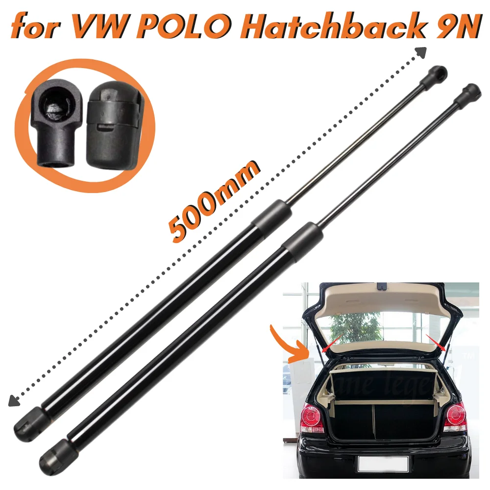 Qty(2) Trunk Struts for Volkswagen VW Polo 9N Hatchback 20012009