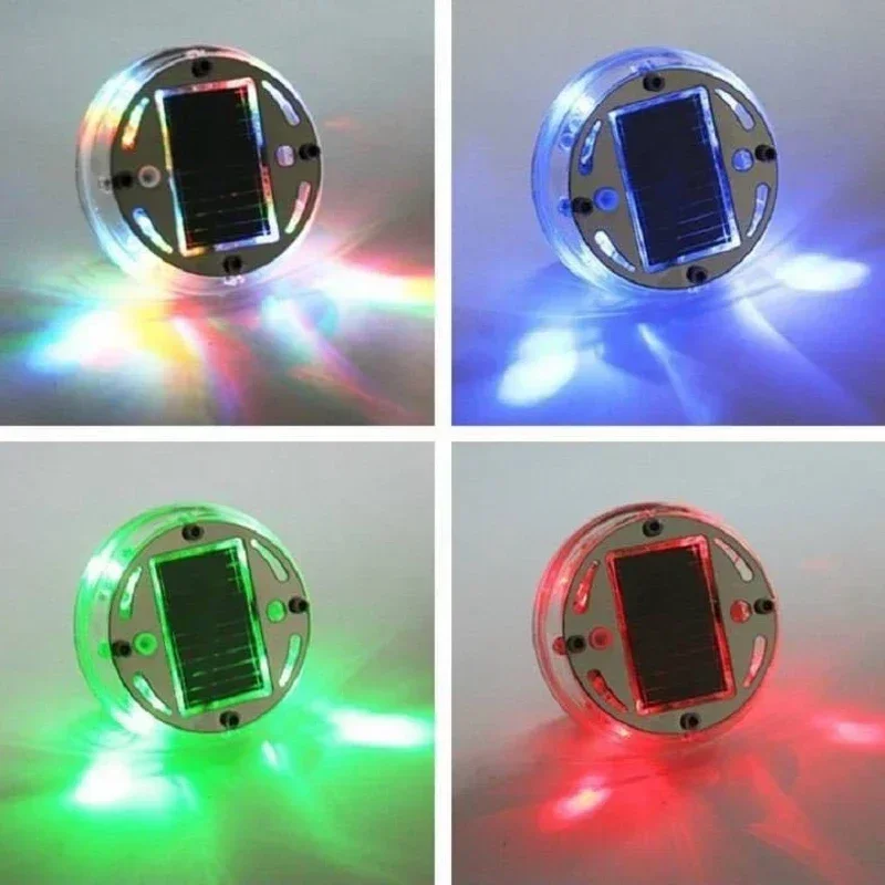 Solar Powered LED Car Wheel Lights ABS Plastic Universal Fit