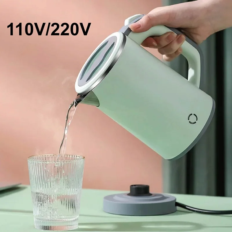 

800ml Electric Kettle Travel 304 Stainless Steel Kettle Home Quick Boil Kettle Automatic Power Off Kitchen Appliances 110V/220V