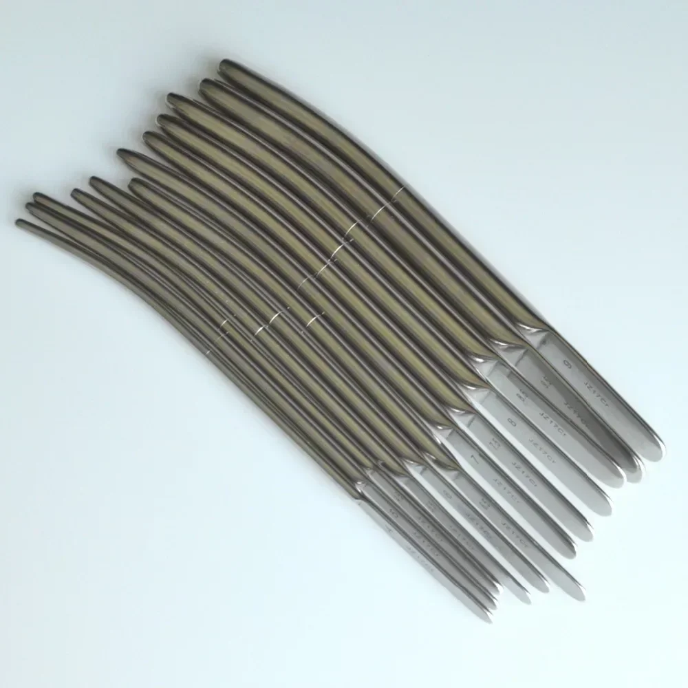 12pcs 4-9.5mm / 6pcs 10-10.5-11-11.5-12-13mm  DILATOR Set Uterine Urethral Diagnostic Surgical Sounds Fastshipping