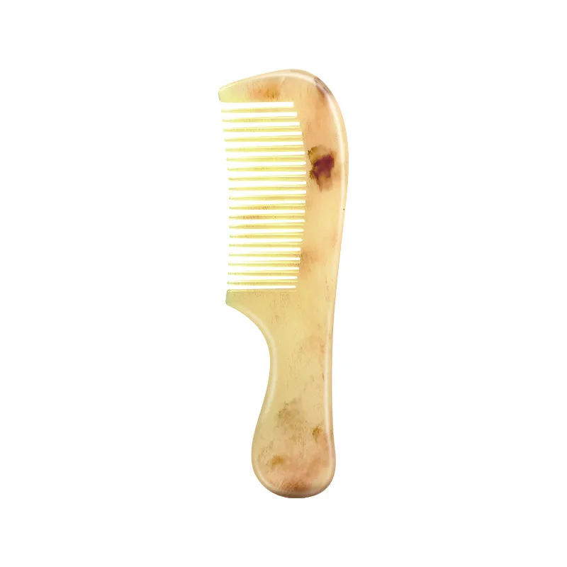 Straight Hair Comb Combs for Female Natural Comb Sheep Horn Massage Hair  Care Brush Portable Straight Anti Static Hairbrush Gift