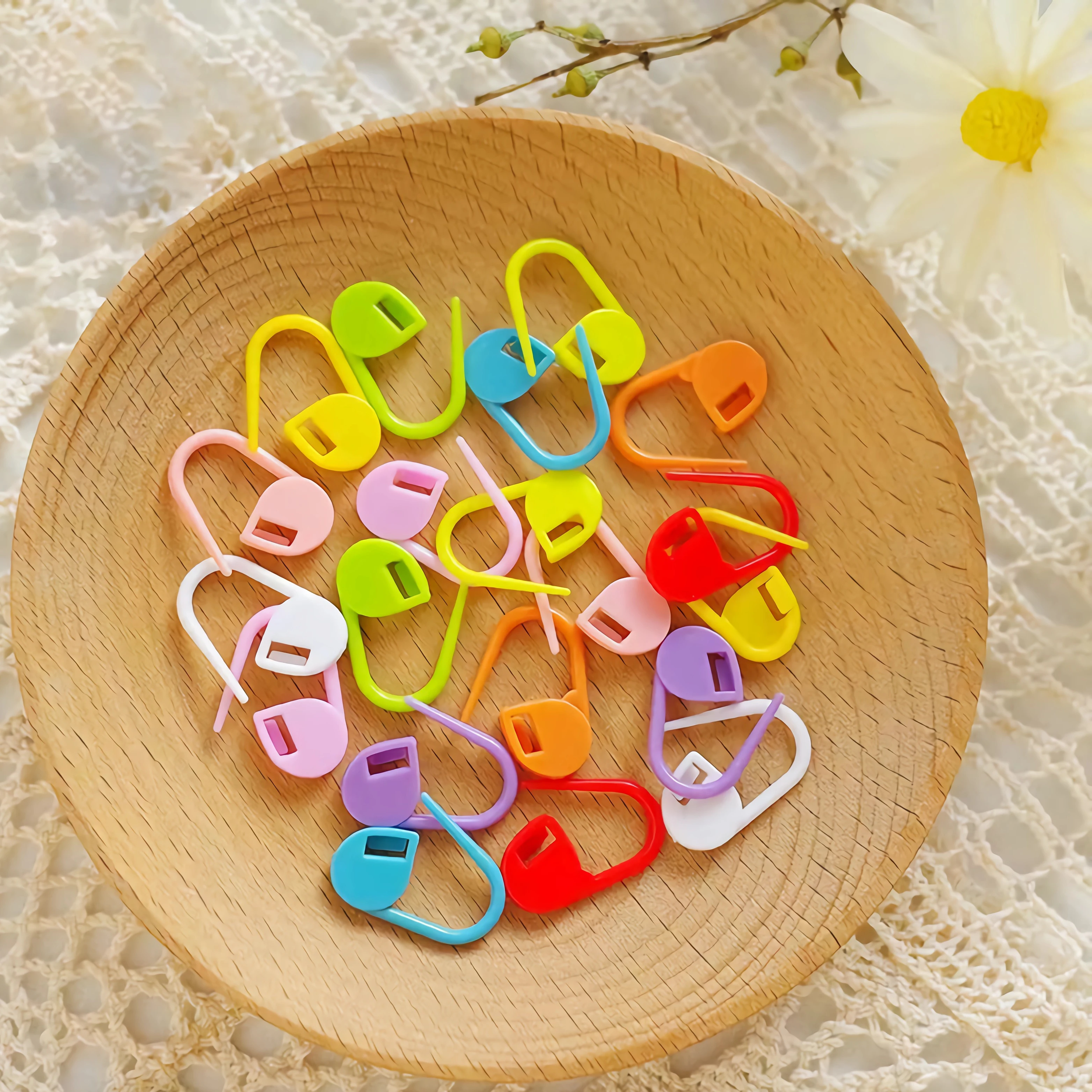 CLYAIYLC  safety pins 0.83inch/21mm 10 colors for sewing clothing knitting marker and DIY project