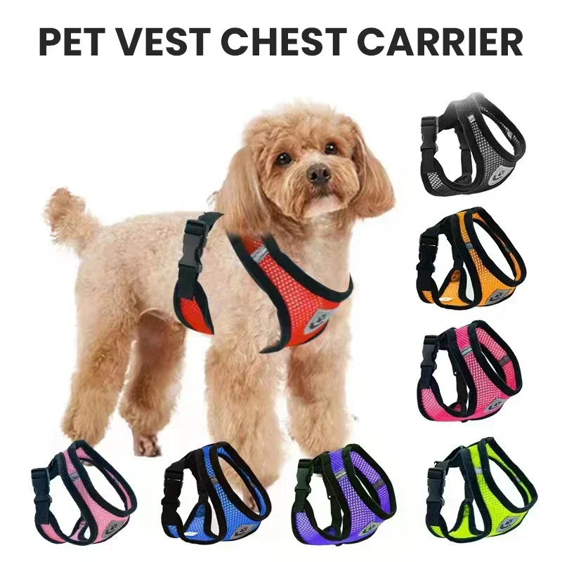 1pcs Pet Walking Dog Cat Chest Harness Outdoor Traction Rope Collar Clothes Explosion-proof Punching dog collar,pet harness leash set,pet harness set,pet leash set,dog traction rope