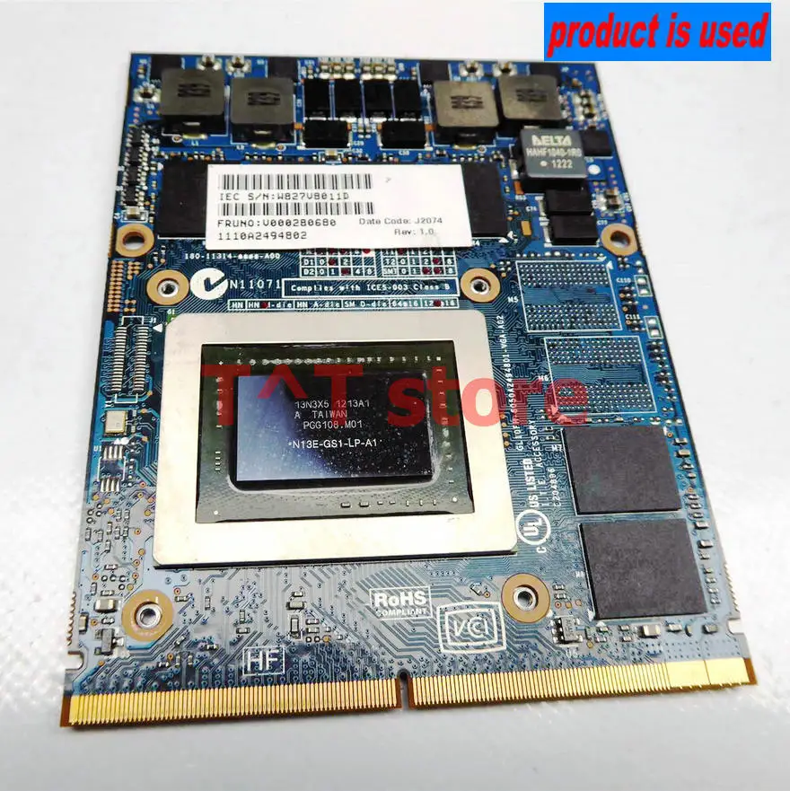 

Б/у V000280680 GTX 670M GTX670M для Toshiba X875 X870 X775 X770 видеокарта VGA 6050A2494B01-VGA