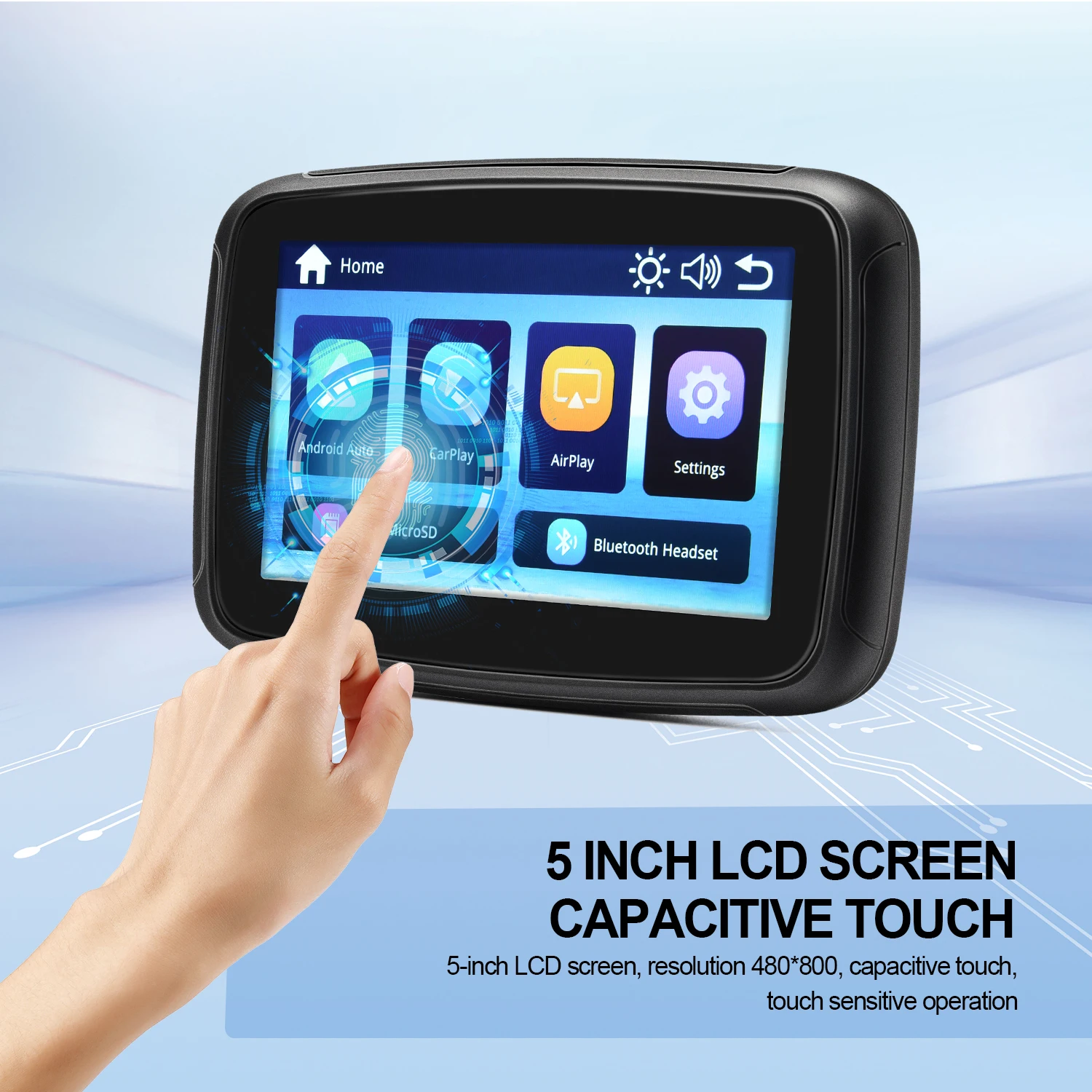 Navigatore Moto 5 Pollici - Con CarPlay Wireless E Android Auto - Foto 2