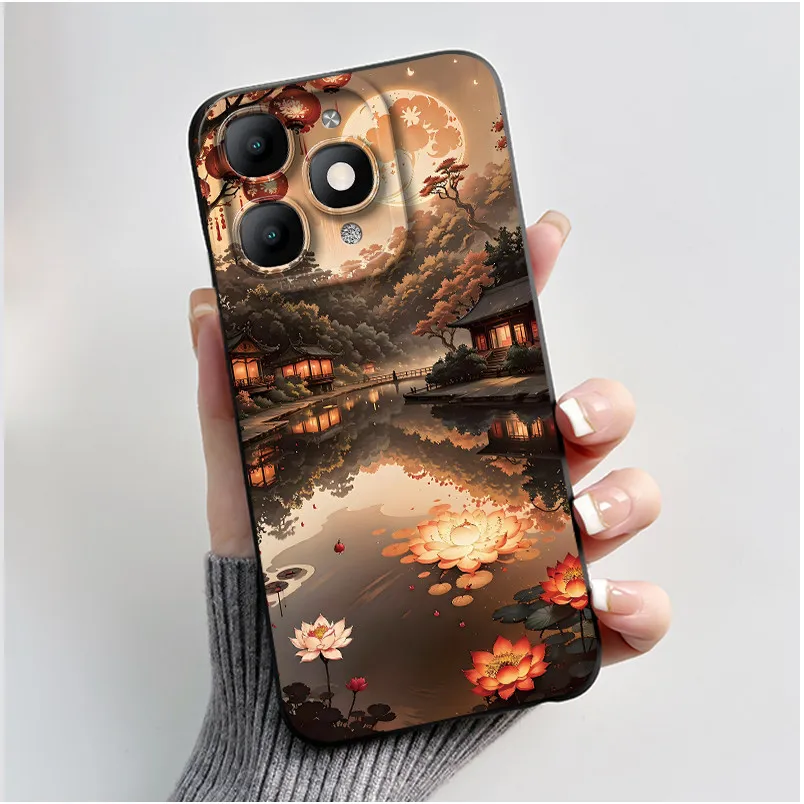 Shockproof Soft Silicone Phone Case - Cute Milk Tea Rabbit Design