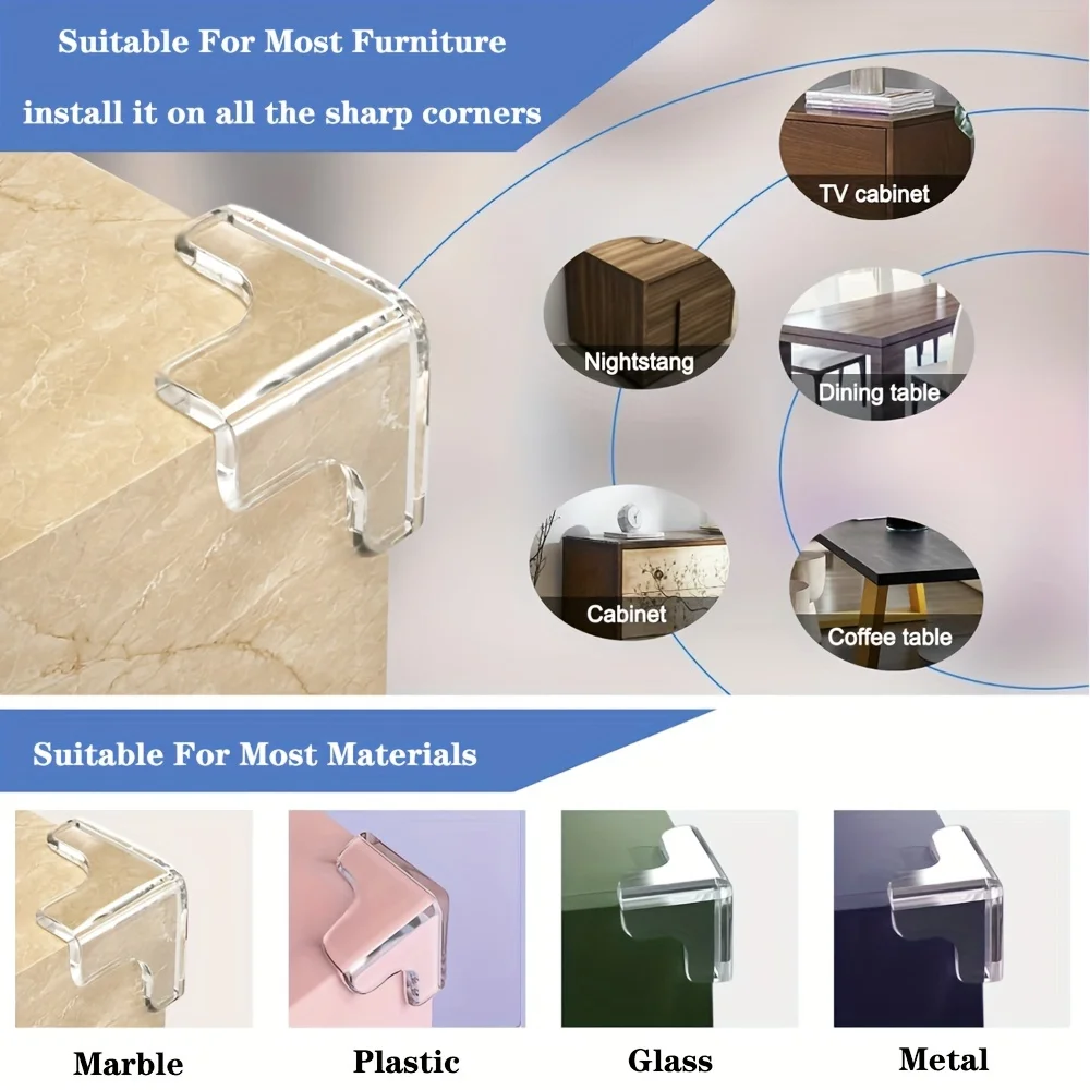 Description Picture 5 of itemChild safety corner protective cover -12/8 piece set, soft protective cover for furniture and cabinet edges