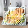 Warm Soft MINISO Capybara  Blanket Fluffy Children and Adults Sofa Plush Bedspread Throw Blanket for Sofa Bed Gift 2