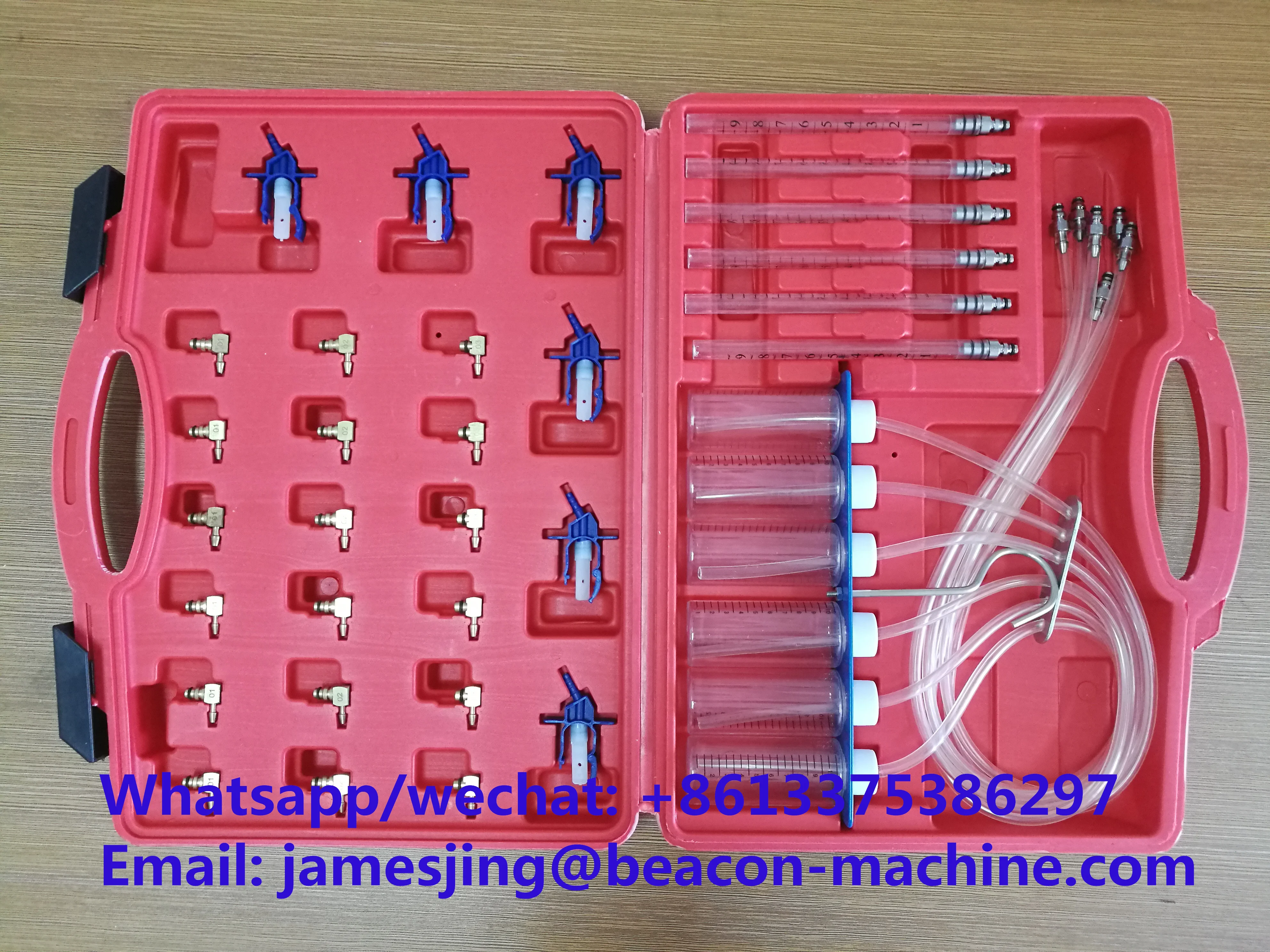 

Diesel Injector Flow Meter Test Kit, CR Adaptor Fuel Tester Set E1024119 Injector Return Flow Diagnostic Measurement Tool