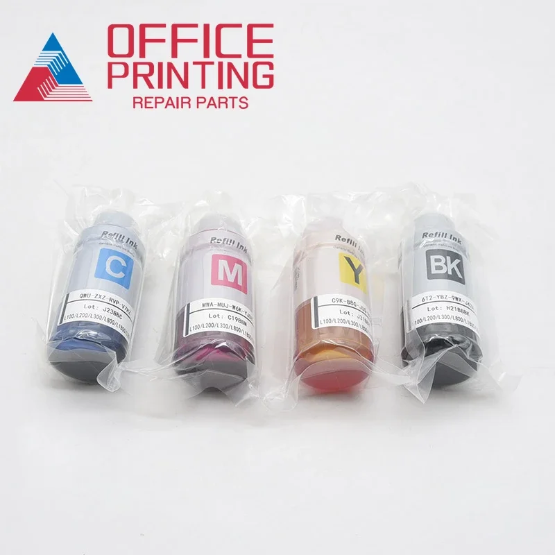 

1Set Dye Refill Ink for Epson L100 L110 L120 L132 L210 L222 L300 L312 L355 L350 L382 L366 L550 L555 L565 Printer 4Color