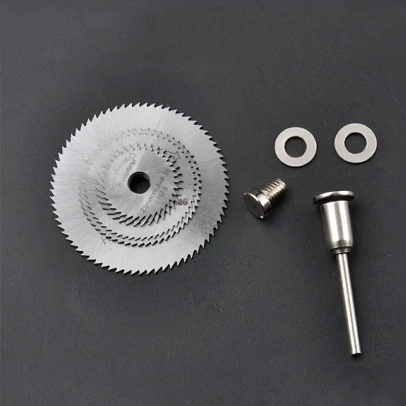 Bohrer, 6 Stück, 1/8 Zoll Schaft, Schnellarbeitsstahl, Mini-Sägeblätter mit Dornen für Dremel Foredom Drehwerkzeug – Detail 7