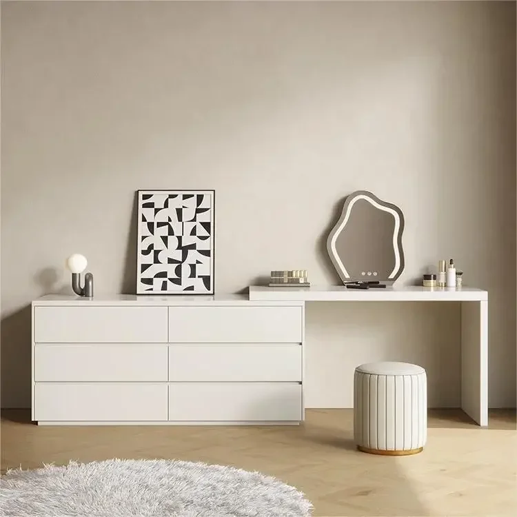 Luxury Dressing Table Drawer White Makeup Mirror Corner Desk Dresser Table Cabinet Organizers Storage Penteadeira Home Furniture Luxury Dressing Table Drawer White Makeup Mirror Corner Desk Dresser Table Cabinet Organizers Storage Penteadeira Home Furniture