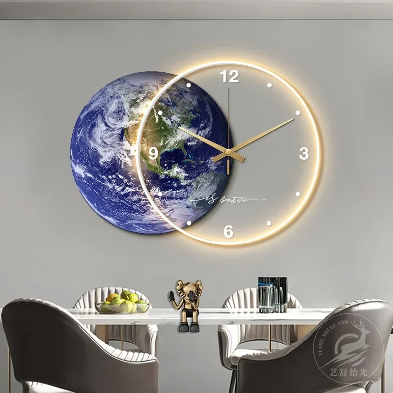 3D Moon LED Wall Clock 4