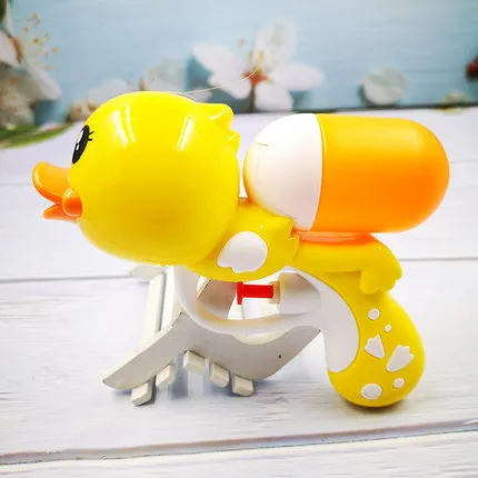 1pcs Children's Cartoon Little Yellow Duck Water Gun Toy Q Version Mini Water Gun Baby Bath Beach Toys Parent-child Outdoor Toys 3
