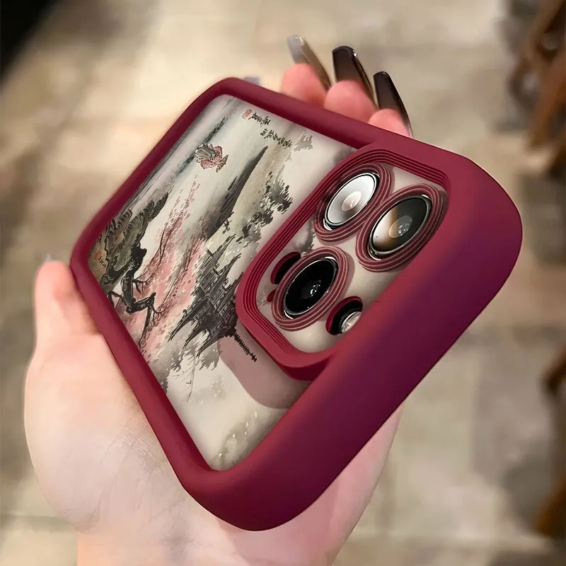 Japanese Temple & Cherry Blossom Soft Phone Case Cover