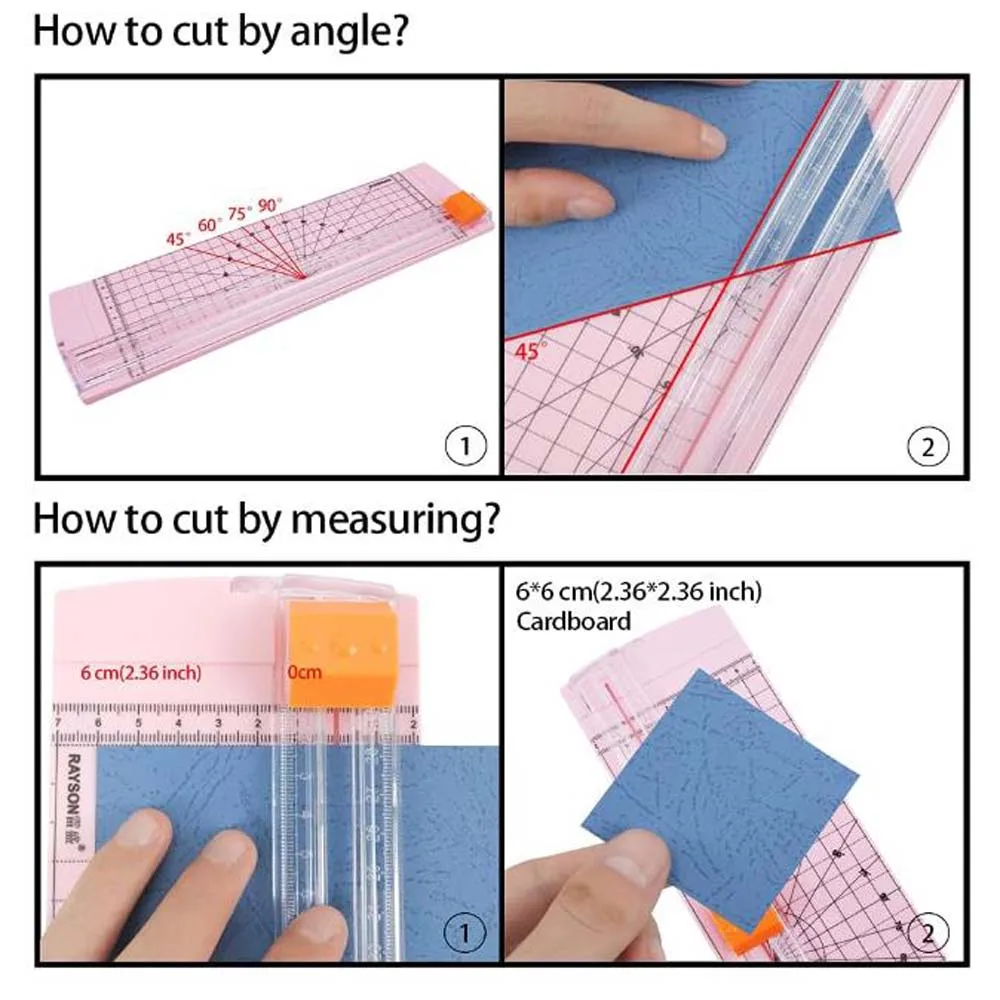 Paper Cutter 1PC A4 Size Can Cut 45&deg;-90&deg; Angle For Trimming Photos Paper