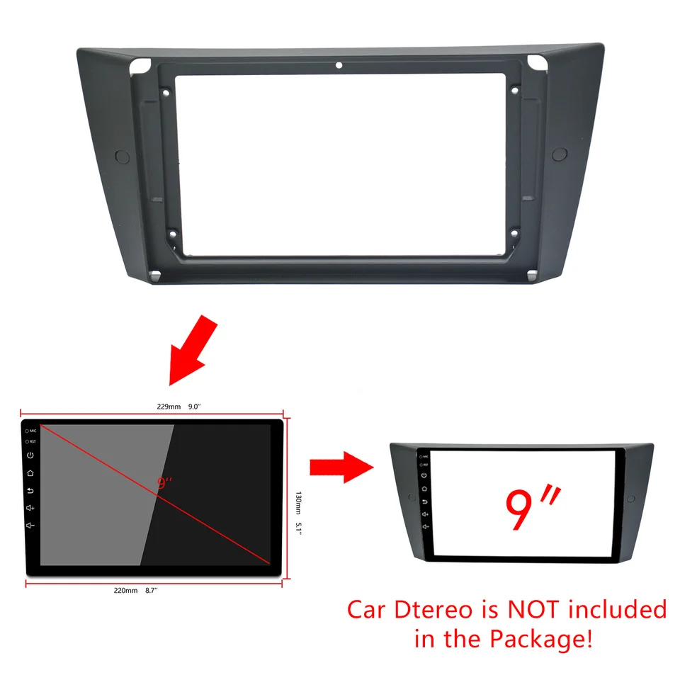BMW 3 ø E90 E91 E92 E93 2006 2011 Fascia   ,  г ڵ DVD  ŰƮ, 9 ġ 2din