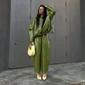 Green Pants Sets