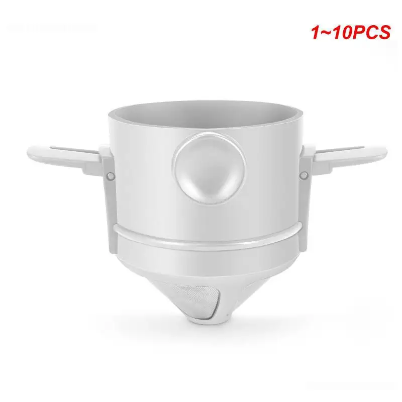 1~10PCS Home Coffee Filter Portable Stainless Steel Drip Coffee Tea Holder Funnel Basket Reusable Tea Pot Holder Coffee