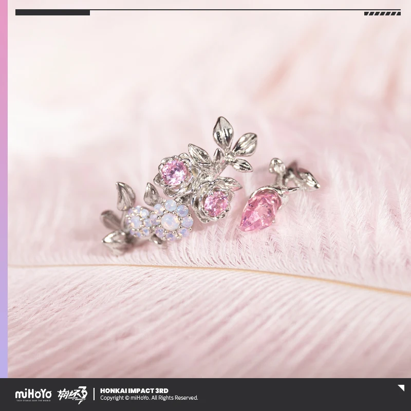 Elysia Ring Game Honkai Impact 3 MiHoYo Official Herrscher of Human: Ego Oath Rings Adjustable Jewelry Gifts for Girls Women 4