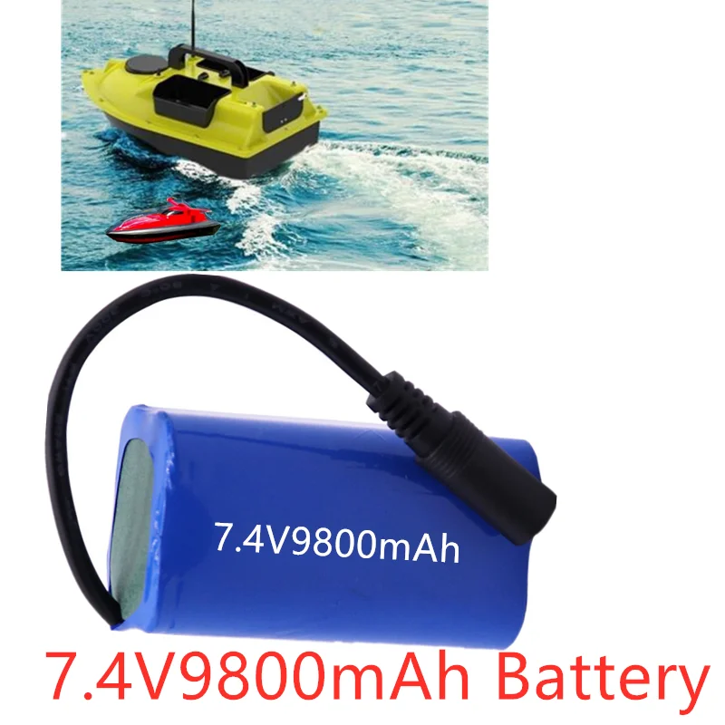 7.4V 980mAh 6800mAh Battery 3To1 Line ChargerFor T188 T888 2011-5 V007 C18 H18 So on Remote Control RC Fishing Bait Boat Parts |