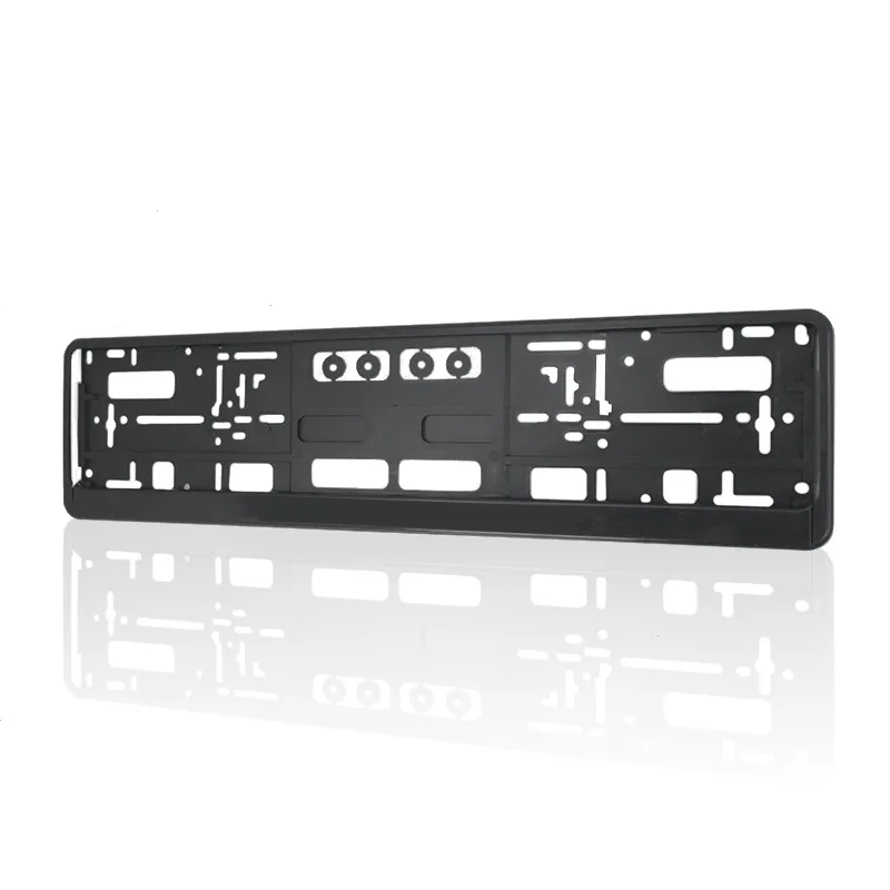 European license plate frame ABS- plastic material Black European license plate cover effect Number Plate Surrounds Holder Frame