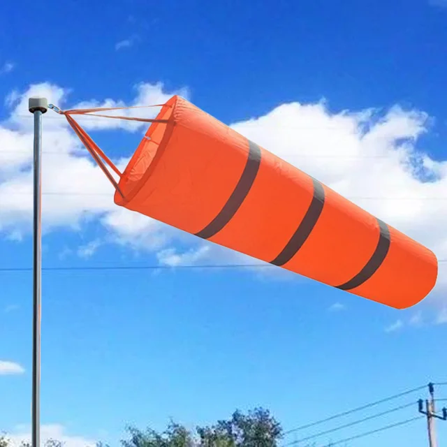 80/100/150/200 Cm Repülőtér Windsock Kültéri Időjárási Szélességű Szélmérési Zokni Táska Fényvisszaverő Övvel