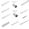 Magnetic Led Track Lights 6mm Ultra Thin 48V Surface Mount Ceiling Light System Black Magnet Rail Lamp Spotlight for Living Room 2