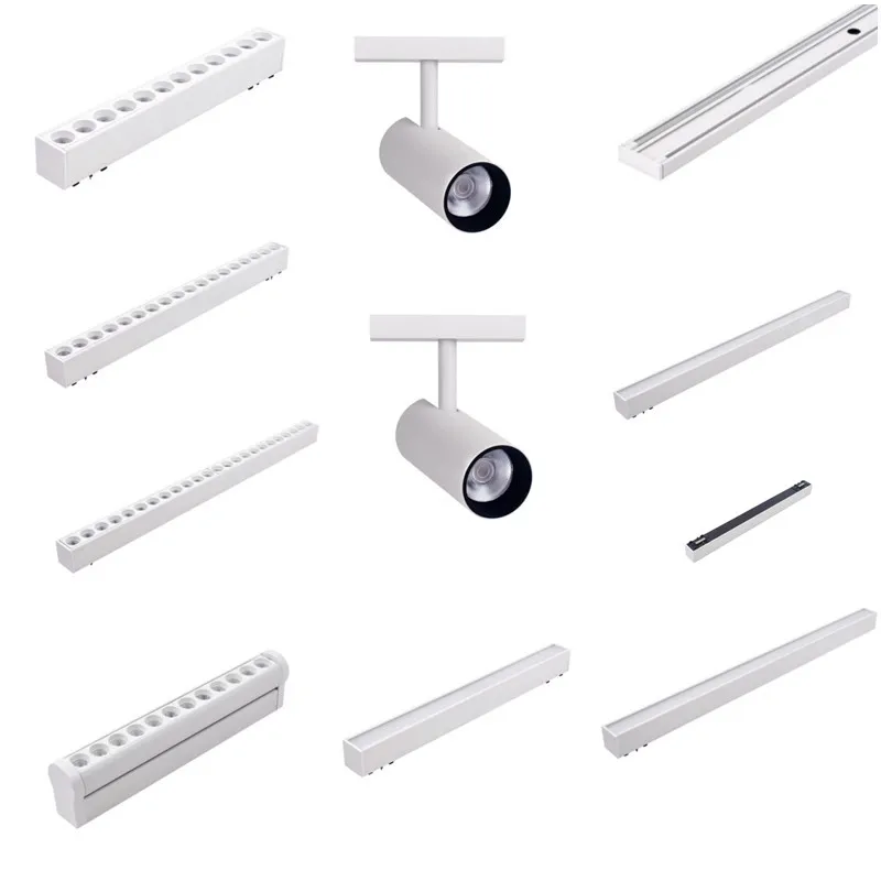 Zigbee Smart Home Tuya Dimming 6MM Ultra thin Ceiling 48V Magnetic Rail Light System Ultra thin Surface Mounted Linear Light 3