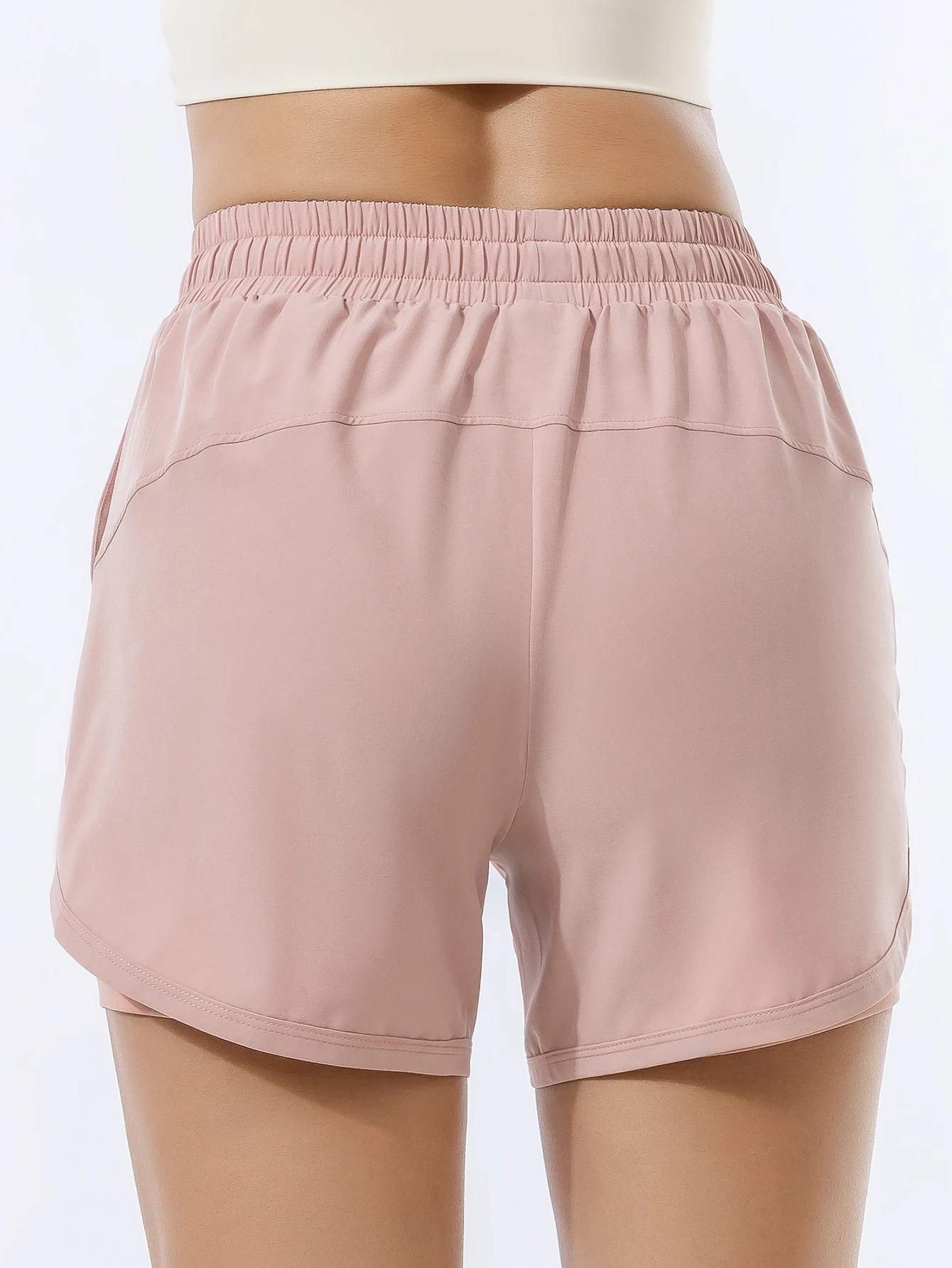 Workout Shorts Sports Shorts Running Shorts Women's Double Layered Quick-Dry Athletic Shorts Anti-lighting Loose Fit Outdoor Leisure Running Fitness Workout