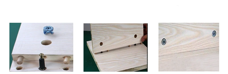 Holz bearbeitung 3 in 1 Dowell ing Jig Kit Taschen loch Jig vertikale Bohr führung für Schrank möbel Locator Puncher Montage DIY Werkzeug – Detail 17