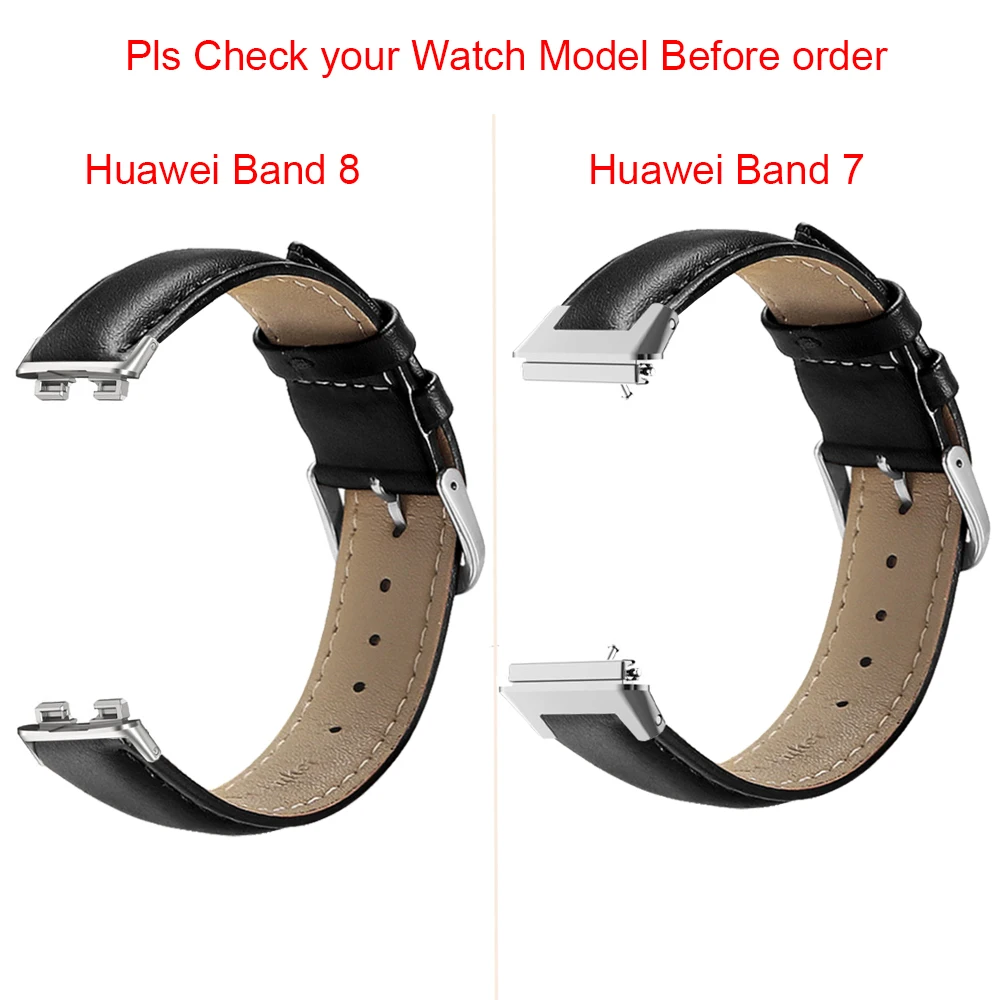 Essidi New Leather Band Loop For Huawei Band 8 7 Soft Watch Bracelet Strap Correa For Huawei Band 7 8 Replacement