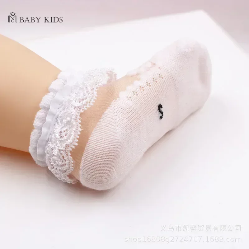 Pure Cotton 0 Year Baby Socks cotton socks children socks Summer Children Lace Socks Autumn 3 Year Old Summer Baby Girls Princess Style