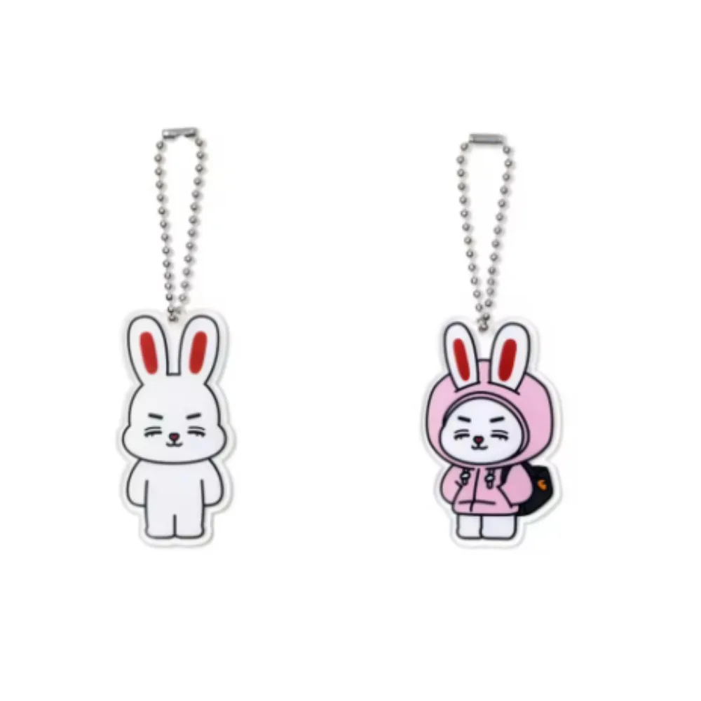 2pcs Kpop Miniteen Kawaii Keychain Acrylic Keyring JEONGHAN JOSHUA HOSHI VERNON DINO WONWOO WOOZI MINGYU Backpack Accessories 4