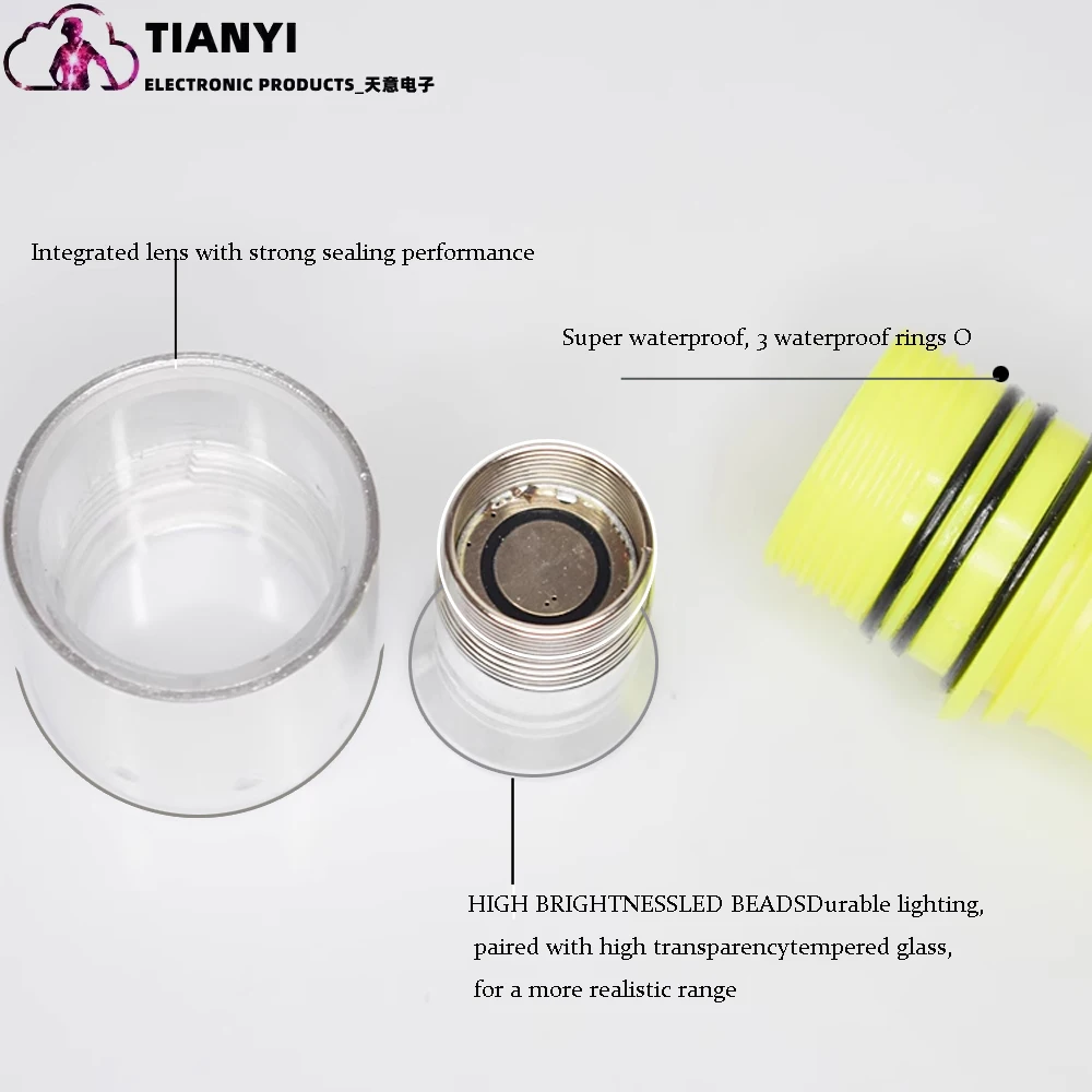 Diving Flashlight 1100 Lumen Waterproof Underwater Torch For Scuba_voghion.com