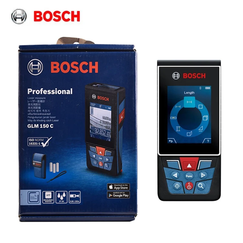 BoschLaserRangefinderTapeMeasureAccurateProfesionalDistanceMeterTrenaMetroFinder
