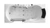 K-656 Walk-in Massage Tub With Glass Door, Freestanding Walk In Bathtub With Door, Whirlpool Bubble Corner Bathtub 2