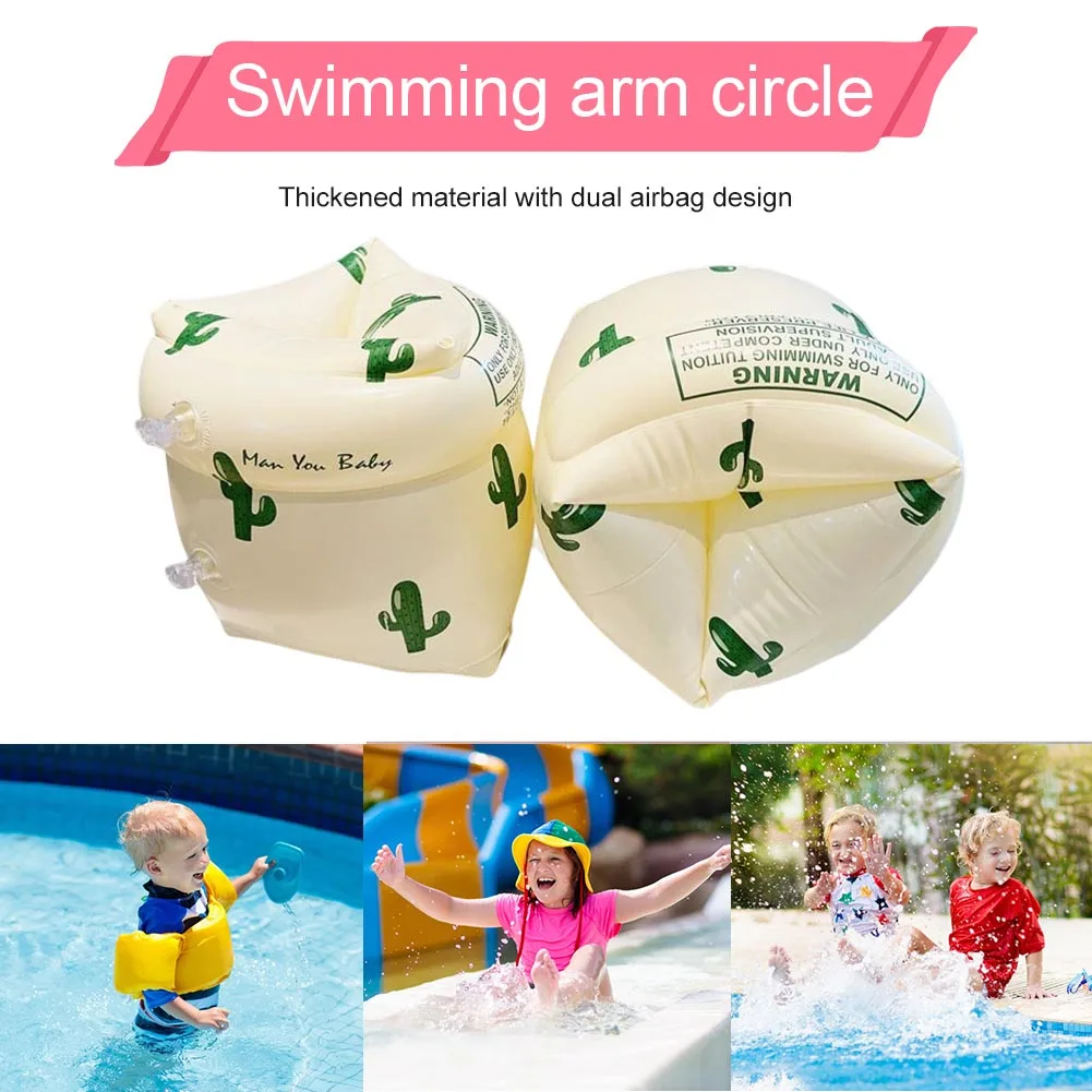 Inflatable PVC Swim Arm Floaters for Adult Kids Swimming