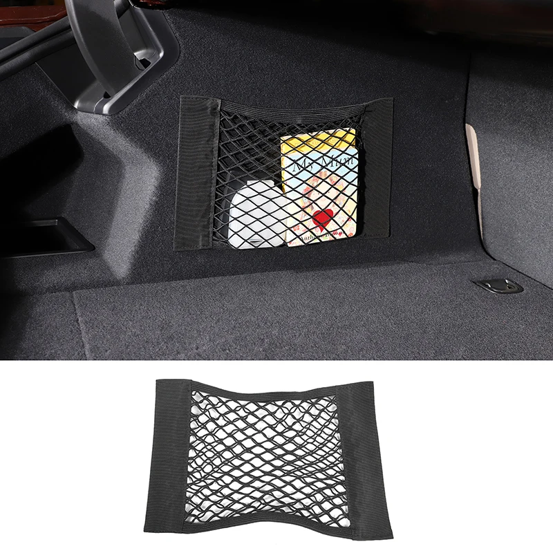 

For Porsche Taycan 2019-2022 Auto Storage Organizer Mesh Net Bag Holder Pocket Car Seat Back Organizer Stowing Tidying 38*25cm