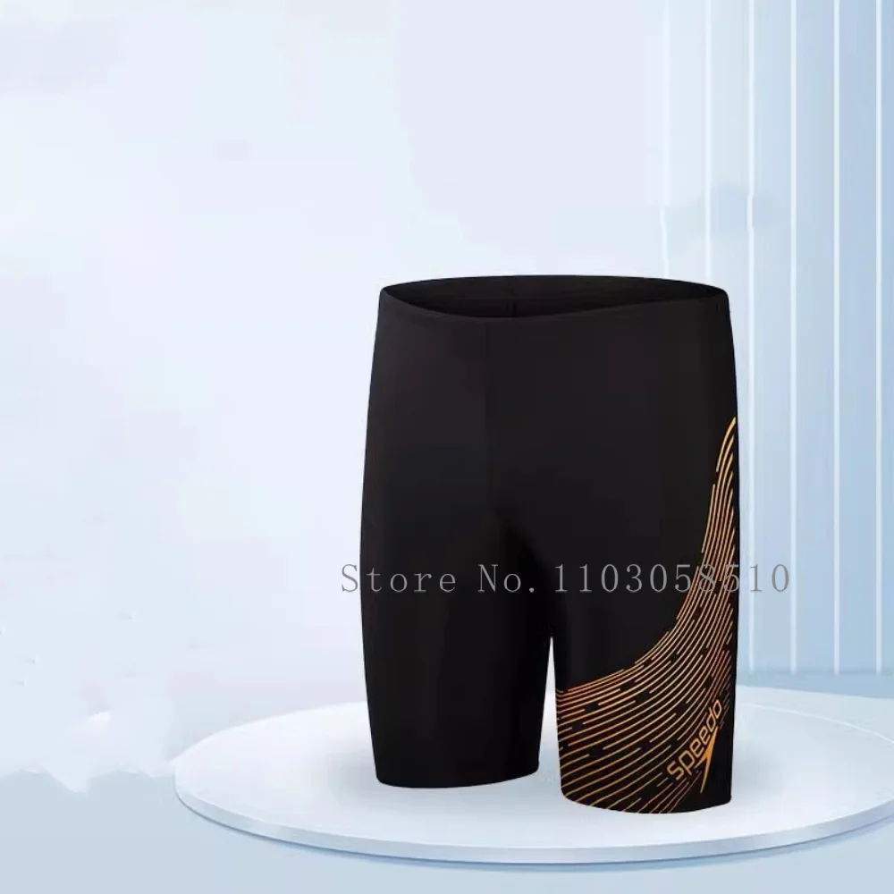 2025 Men's Swim Jammer Swimsuit Shorts Endurance Athletic Training Swimwear Swimming Trunks Beach Tights Shorts Swim Lycra Pants 5