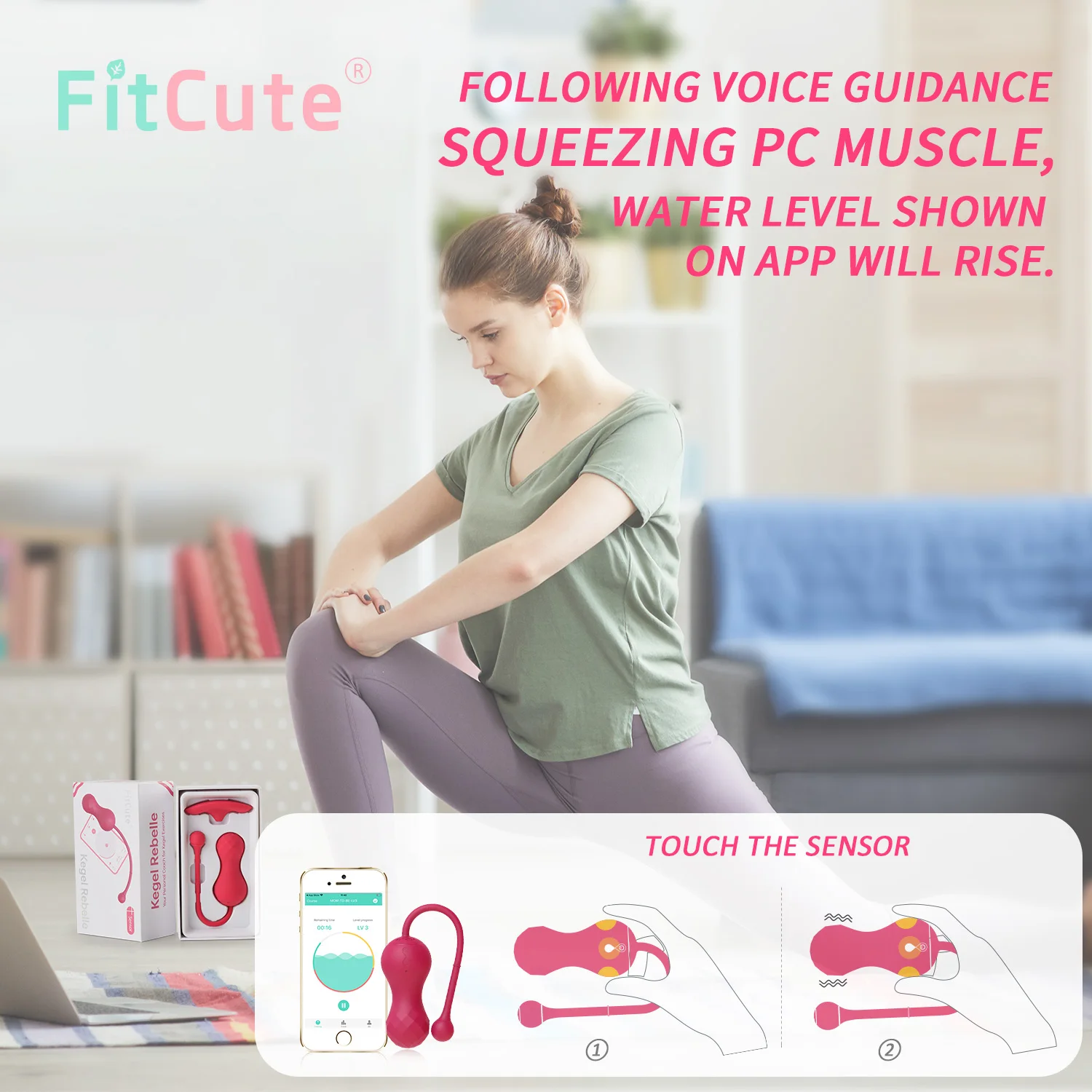 Kegel Balls Wireless APP Control Kegel Balls Vaginal Vibator Ben Wa Remote Control Tighten Trainer For Women G-Spot Sex Toys For Couples