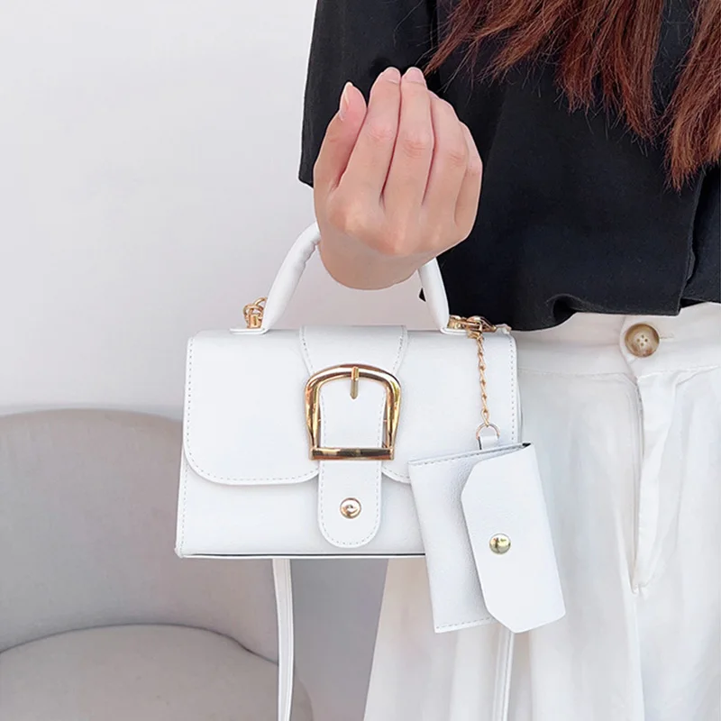 Borse a tracolla quadrate alla moda per donna, borsette e portamonete piccoli, borse a tracolla in pelle PU per uso quotidiano, pendolarismo, regali - immagine 5
