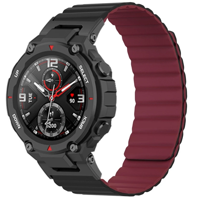 Huami Amazfit T-rex/T Rex 프로용 소프트 실리콘 마그네틱 스트랩, Amazfit Trex 2 교체 손목 스트랩 시계 밴드 팔찌